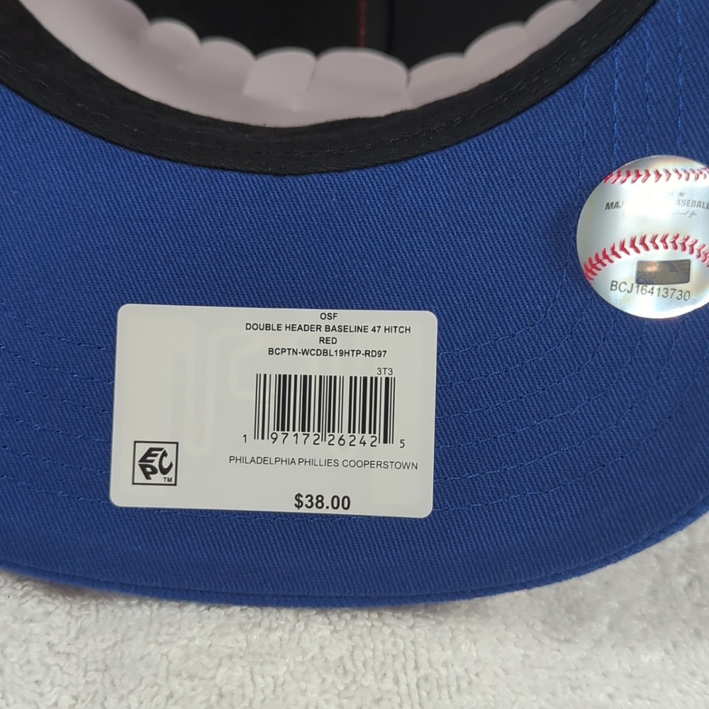Philadelphia Phillies 47 Brand Cooperstown Hitch Snapback Adjustable Adult Hat - Picture 6 of 8